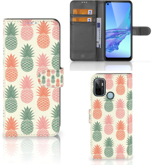 B2Ctelecom Leuk Hoesje OPPO A53 | OPPO A53s Smartphone Hoesje Ananas