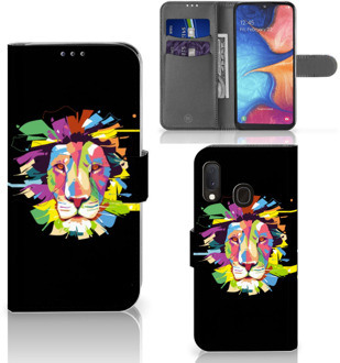 B2Ctelecom Leuk Hoesje Samsung Galaxy A20e Lion Color