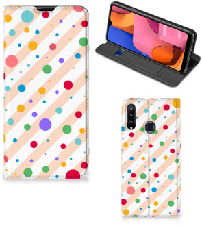 B2Ctelecom Leuk Hoesje Samsung Galaxy A20s Smart Cover Dots