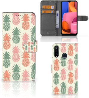 B2Ctelecom Leuk Hoesje Samsung Galaxy A20s Smartphone Hoesje Ananas