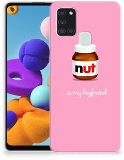 B2Ctelecom Leuk Hoesje Samsung Galaxy A21s Telefoonhoesje Nut Boyfriend