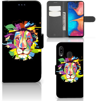 B2Ctelecom Leuk Hoesje Samsung Galaxy A30 Lion Color