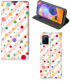 B2Ctelecom Leuk Hoesje Samsung Galaxy A31 Smart Cover Dots