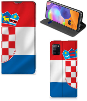 B2Ctelecom Leuk Hoesje Samsung Galaxy A31 Smart Cover Kroatische Vlag