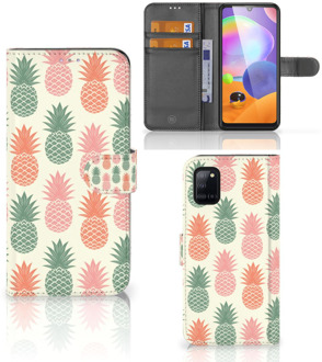 B2Ctelecom Leuk Hoesje Samsung Galaxy A31 Smartphone Hoesje Ananas