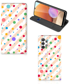 B2Ctelecom Leuk Hoesje Samsung Galaxy A32 4G Smart Cover Dots