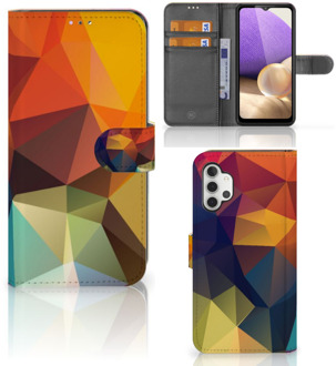 B2Ctelecom Leuk Hoesje Samsung Galaxy A32 4G Smartphone Cover Polygon Color