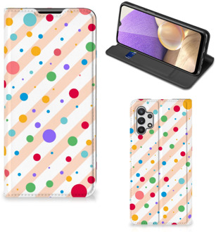 B2Ctelecom Leuk Hoesje Samsung Galaxy A32 5G Smart Cover Dots