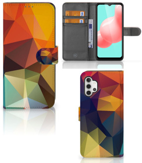 B2Ctelecom Leuk Hoesje Samsung Galaxy A32 5G Smartphone Cover Polygon Color