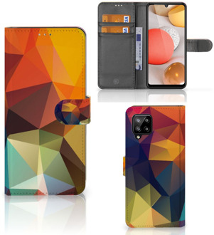 B2Ctelecom Leuk Hoesje Samsung Galaxy A42 5G Smartphone Cover Polygon Color