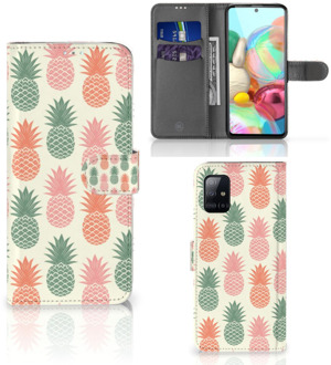 B2Ctelecom Leuk Hoesje Samsung Galaxy A71 Smartphone Hoesje Ananas