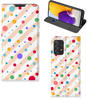 B2Ctelecom Leuk Hoesje Samsung Galaxy A72 (5G/4G) Smart Cover Dots