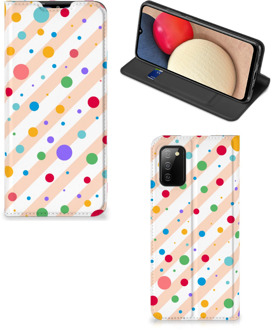 B2Ctelecom Leuk Hoesje Samsung Galaxy M02s | A02s Smart Cover Dots