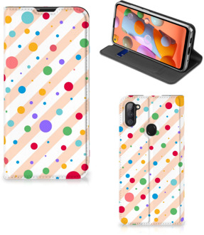 B2Ctelecom Leuk Hoesje Samsung Galaxy M11 | A11 Smart Cover Dots