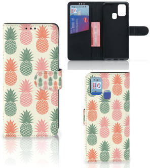 B2Ctelecom Leuk Hoesje Samsung Galaxy M31 Smartphone Hoesje Ananas