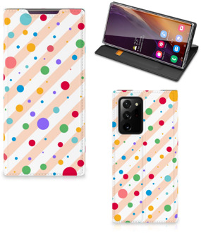 B2Ctelecom Leuk Hoesje Samsung Galaxy Note 20 Ultra Smart Cover Dots