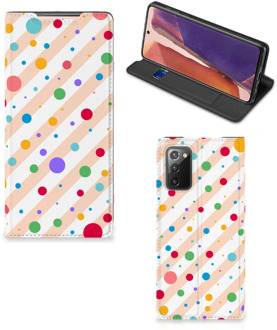 B2Ctelecom Leuk Hoesje Samsung Galaxy Note20 Smart Cover Dots