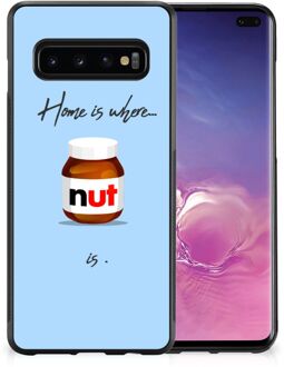 B2Ctelecom Leuk Hoesje Samsung Galaxy S10+ Smartphone Hoesje met Zwarte rand Nut Home