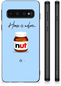 B2Ctelecom Leuk Hoesje Samsung Galaxy S10 Smartphone Hoesje met Zwarte rand Nut Home