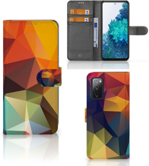 B2Ctelecom Leuk Hoesje Samsung Galaxy S20FE Smartphone Cover Polygon Color