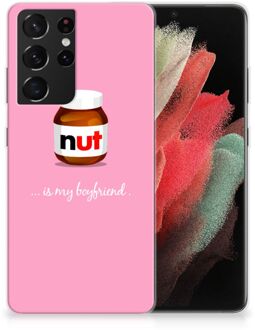 B2Ctelecom Leuk Hoesje Samsung Galaxy S21 Ultra Telefoonhoesje Nut Boyfriend