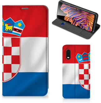 B2Ctelecom Leuk Hoesje Samsung Xcover Pro Smart Cover Kroatische Vlag