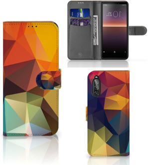 B2Ctelecom Leuk Hoesje Sony Xperia 10 II Smartphone Hoesje Polygon Color