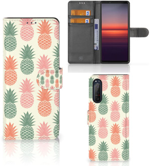 B2Ctelecom Leuk Hoesje Sony Xperia 5II Smartphone Hoesje Ananas