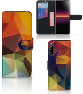 B2Ctelecom Leuk Hoesje Sony Xperia L4 Smartphone Hoesje Polygon Color