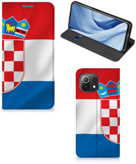 B2Ctelecom Leuk Hoesje Xiaomi Mi 11 Lite Smart Cover Kroatische Vlag