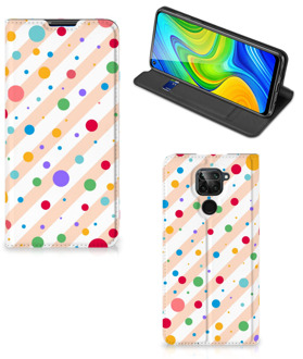 B2Ctelecom Leuk Hoesje Xiaomi Redmi Note 9 Smart Cover Dots