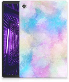 B2Ctelecom Leuk Siliconen Hoes Lenovo Tab M10 Plus Backcase Watercolor Light met doorzichte zijkanten