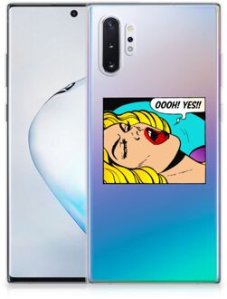 B2Ctelecom Leuk Siliconen hoesje Samsung Galaxy Note 10 Plus Popart Oh Yes