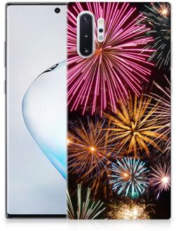 B2Ctelecom Leuk Siliconen hoesje Samsung Galaxy Note 10 Plus Vuurwerk