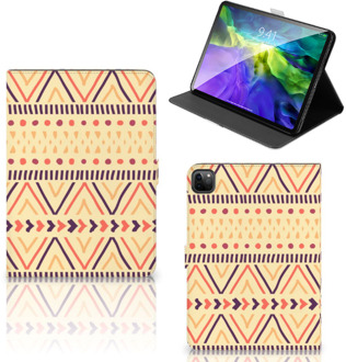 B2Ctelecom Leuk Tablethoesje iPad Pro 11 (2020) Hoesje met Standaard Aztec Yellow