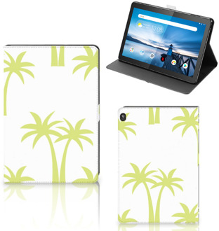 B2Ctelecom Leuk Tablethoesje Lenovo Tablet M10 Hoes met Standaard Palmtrees