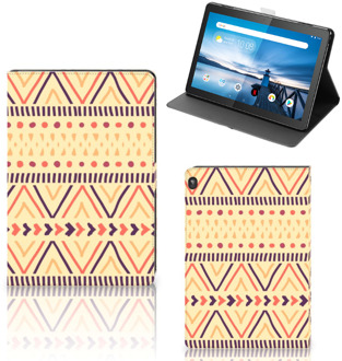 B2Ctelecom Leuk Tablethoesje Lenovo Tablet M10 Hoesje met Standaard Aztec Yellow