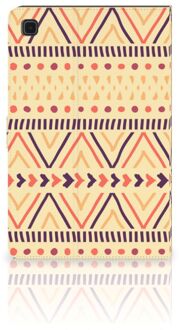 B2Ctelecom Leuk Tablethoesje Samsung Galaxy Tab A7 (2020) Hoesje met Standaard Aztec Yellow