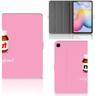 B2Ctelecom Leuk Tablethoesje Samsung Galaxy Tab S6 Lite Cover met Standaard Nut Boyfriend