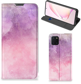 B2Ctelecom Leuk Telefoonhoesje Samsung Galaxy Note 10 Lite Bookcase Cover Pink Purple Paint