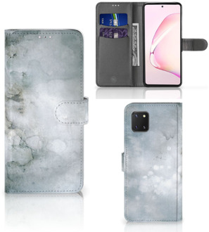 B2Ctelecom Leuk Telefoonhoesje Samsung Note 10 Lite Smartphone Hoesje Painting Grey