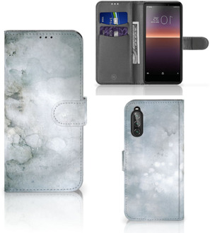 B2Ctelecom Leuk Telefoonhoesje Sony Xperia 10 II Smartphone Hoesje Painting Grey