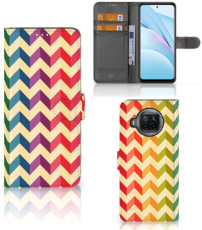 B2Ctelecom Leuk Telefoonhoesje Xiaomi Mi 10T Lite Smartphone Hoesje Zigzag Color