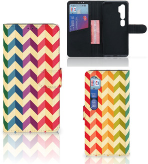 B2Ctelecom Leuk Telefoonhoesje Xiaomi Mi Note 10 Pro Smartphone Hoesje Zigzag Color