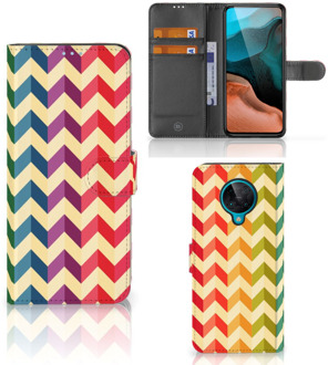 B2Ctelecom Leuk Telefoonhoesje Xiaomi Poco F2 Pro Smartphone Hoesje Zigzag Color