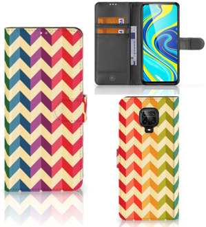 B2Ctelecom Leuk Telefoonhoesje Xiaomi Redmi Note 9 Pro | Note 9S Smartphone Hoesje Zigzag Color