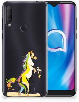 B2Ctelecom Leuk TPU Back Case Alcatel 1S (2020) GSM Hoesje Horse Color