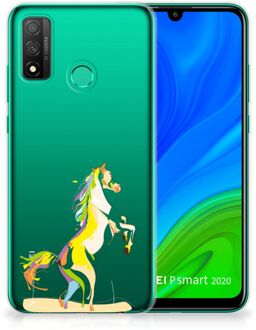 B2Ctelecom Leuk TPU Back Case Huawei P Smart 2020 GSM Hoesje Horse Color