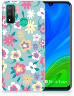 B2Ctelecom Leuk TPU Back Case Huawei P Smart 2020 GSM Hoesje met Tekst Flower Power