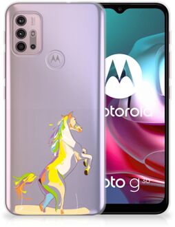 B2Ctelecom Leuk TPU Back Case Motorola Moto G30 | G10 GSM Hoesje Horse Color